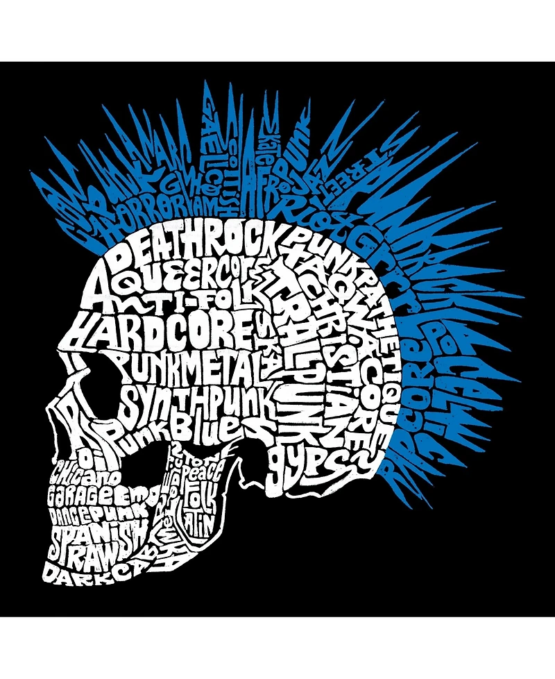 La Pop Art Men's Premium Word T-Shirt - Punk Mohawk