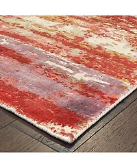 Oriental Weavers Formations 70004 Pink 8' x 10' Area Rug