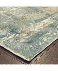 Oriental Weavers Formations FOR02 Blue 8' x 10' Area Rug