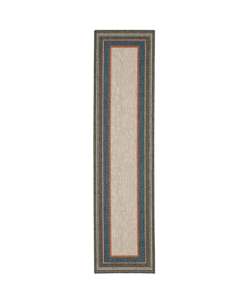 Oriental Weavers Latitude 8021L Gray 1'10" x 7'6" Runner Rug