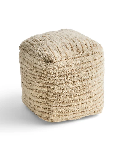 Noble House Calzona Boho Ottoman Pouf