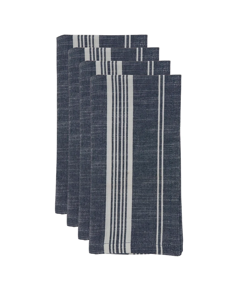 Saro Lifestyle Striped Napkin Set of 4