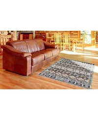 Simply Woven Roselyn R6130 Slate Area Rug