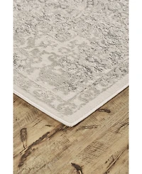 Feizy Prasad R3682 Silver 8' x 11' Area Rug