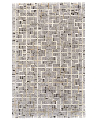 Feizy Fannin R0756 Ivory 5' x 8' Area Rug