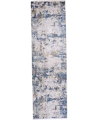 Feizy Cadiz R3891 Blue 3'1" x 10' Runner Rug