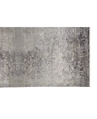 Feizy Sarrant R3963 Charcoal 4' x 5'3" Area Rug