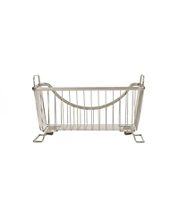 Spectrum Diversified Ashley Stackable Wire Basket with Raised Feet and Looped Handles, Small
