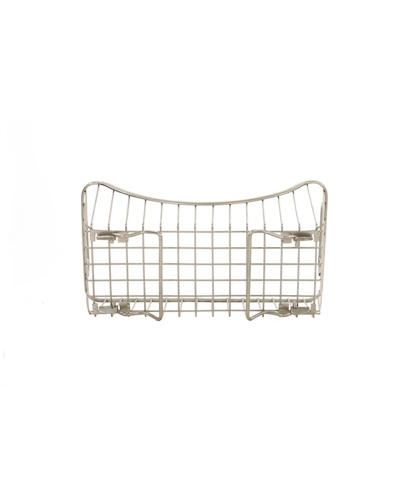 Spectrum Diversified Ashley Stackable Wire Basket with Raised Feet and Looped Handles, Small