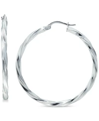 Giani Bernini Twist Hoop Earrings in Sterling Silver, Created for Macy's