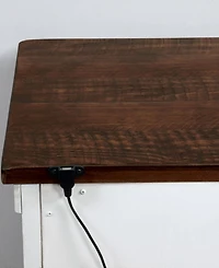 Willow Crest Distressed 3-Drawer Nightstand