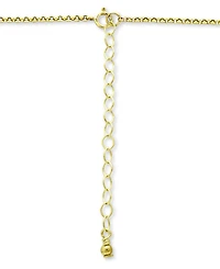 Giani Bernini Cubic Zirconia Clam Shell Pendant Necklace in 18k Gold-Plated Sterling Silver, 16" + 2" extender, Created for Macy's