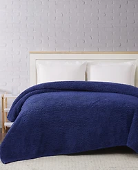 Brooklyn Loom Marshmallow Sherpa Blanket, Full/Queen