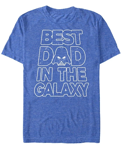 Fifth Sun Men's Galaxy Dad Text Short Sleeve Crew T-shirt