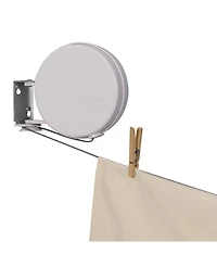 Household Essentials Single Line Retractable Clothesline for Hanging Laundry, 40 Feet