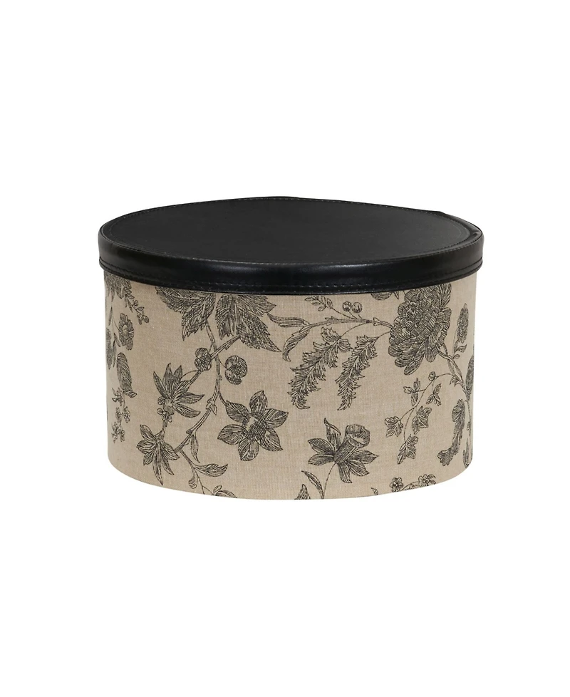 Round Hat Boxes, Set of 3