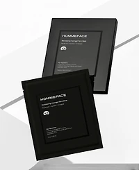 Hommeface Men's Revitalizing Hydrogel Facial Sheet Mask Set, 5 masks x 18g (0.63 oz)