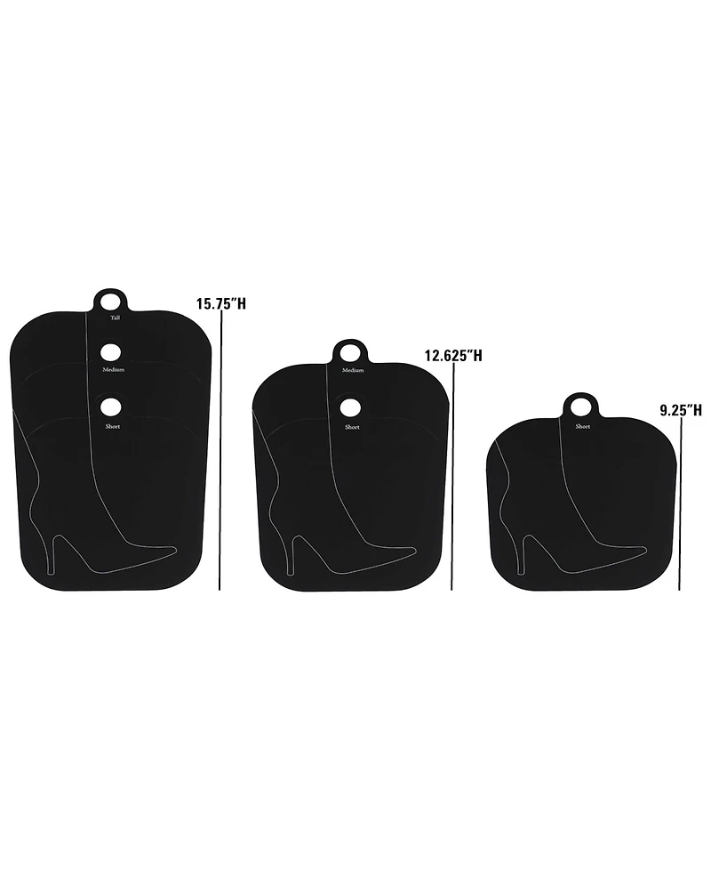 Household Essentials CedarFresh Boot Shapers, 4 Pairs, Plastic Boot Inserts, Multicolor
