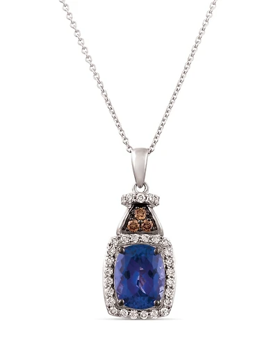 Le Vian Blueberry Tanzanite (2 ct. t.w.) & Diamond (1/3 18" Pendant Necklace 14K Gold (Also Available White Gold)