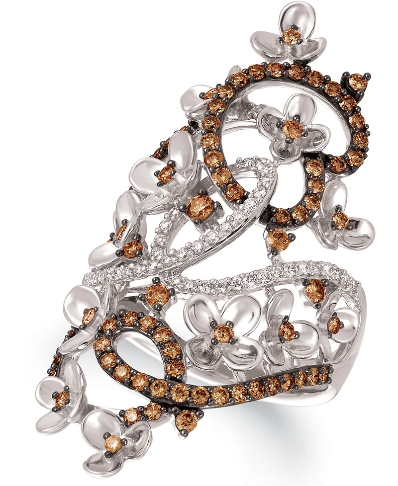 Le Vian Crazy Collection Diamond Fancy Scroll Floral Ring (1-1/6 ct. t.w.) 14k Rose, Yellow or White Gold