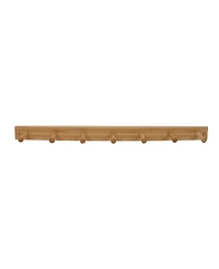 Spectrum Diversified Wall-Mounted 7 Peg Wood Hook Rack
