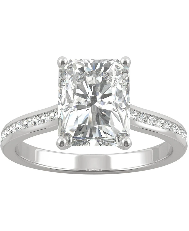 Charles & Colvard Moissanite Radiant Engagement Ring (2-7/8 ct. t.w. Dew) 14k White Gold