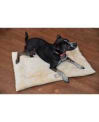 Armarkat M01CMH-l Large Pet Bed Mat , Dog Crate Soft Pad With Poly Fill Cushion, Beige