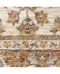 Oriental Weavers Maharaja 5091Z Rust and Ivory 6'7" x 9'6" Area Rug