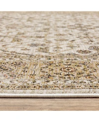 Oriental Weavers Maharaja 1J Ivory and Gold 6'7" x 9'6" Area Rug