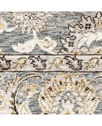 Oriental Weavers Maharaja 70E Blue and Ivory 2'3" x 7'6" Runner Rug