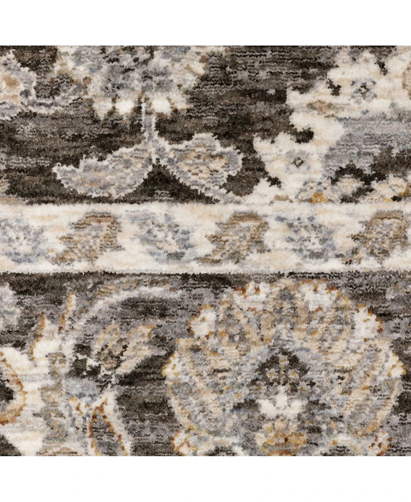 Oriental Weavers Maharaja 70E Gray and Ivory 2'3" x 7'6" Runner Rug