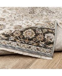 Oriental Weavers Maharaja 660J Ivory and Blue 9'10" x 12'10" Area Rug