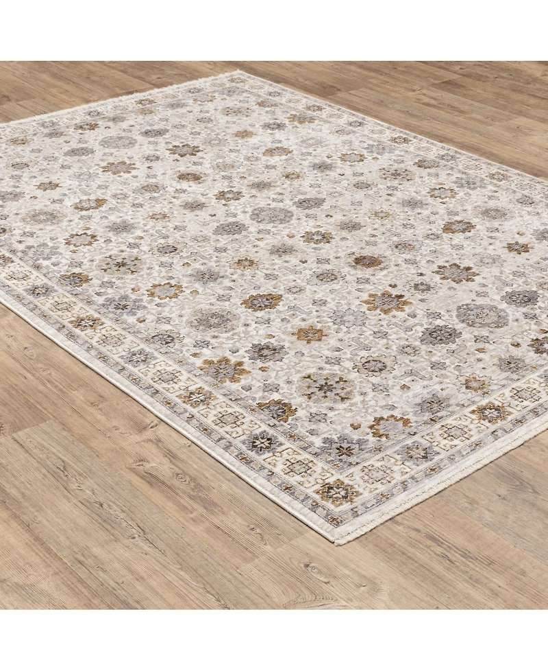 Oriental Weavers Maharaja 71W Ivory and Gold 2' x 3' Area Rug