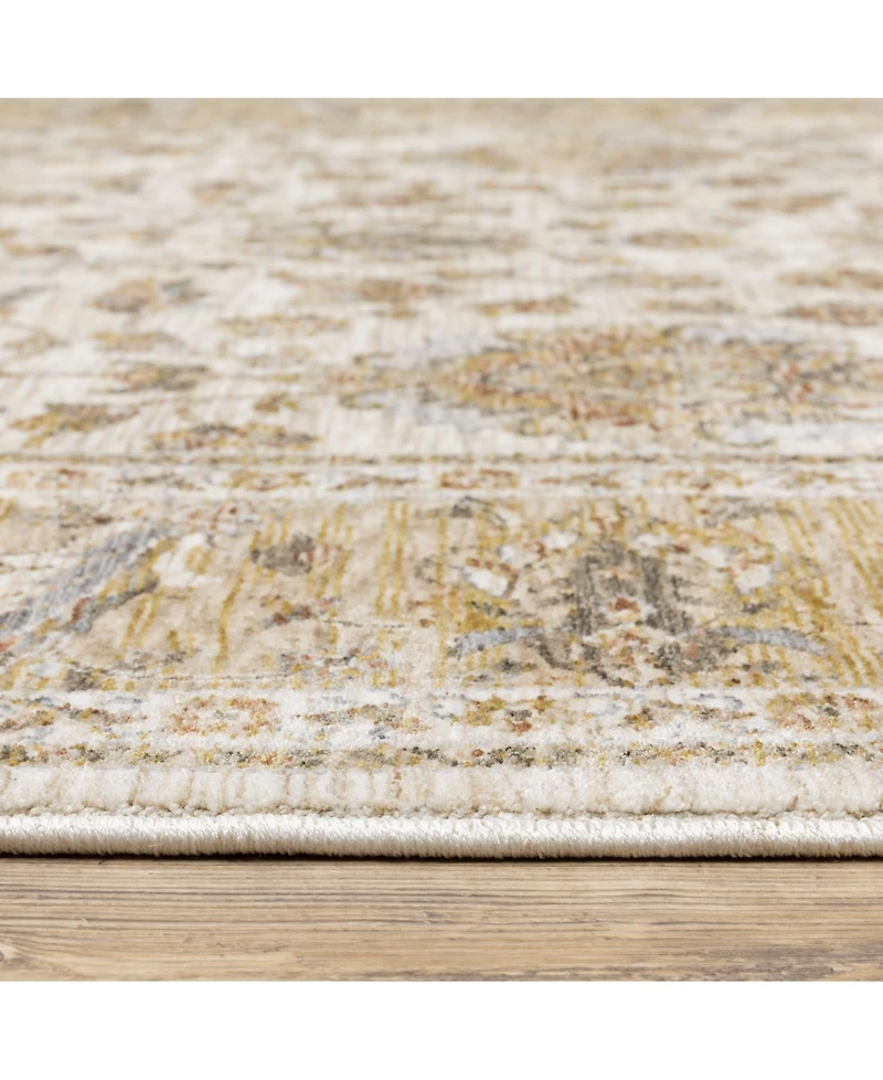 Oriental Weavers Maharaja 5091Z Ivory and Gold 3'3" x 5' Area Rug