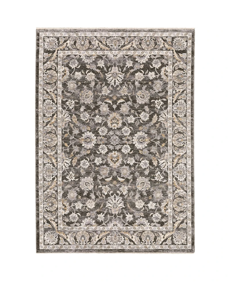 Oriental Weavers Maharaja 70E Gray and Ivory 2'3" x 7'6" Runner Rug