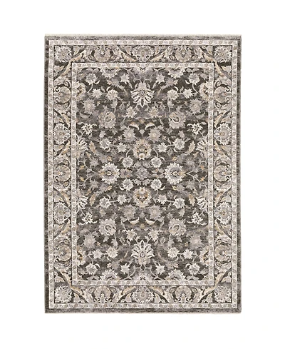 Oriental Weavers Maharaja 70E Gray and Ivory 2'3" x 7'6" Runner Rug