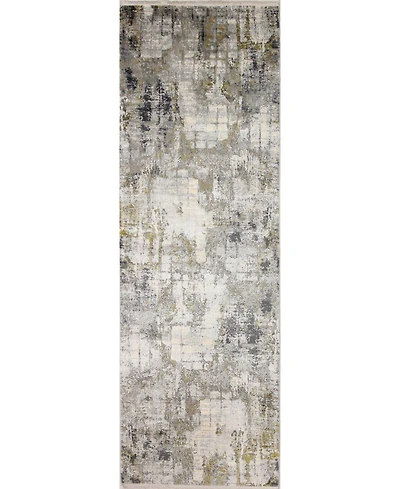 Bashian Charm Cha-03 Gray 2'6" x 8' Runner Rug