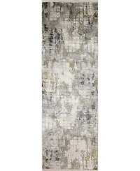 Bashian Charm Cha-03 Gray 2'6" x 8' Runner Rug