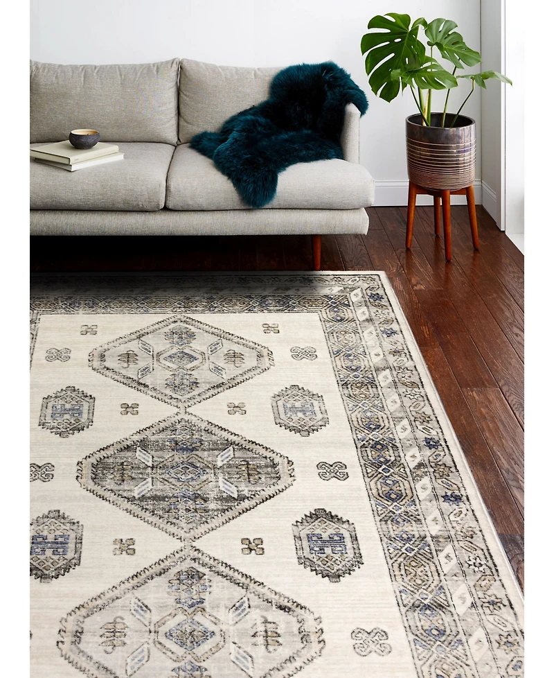 Closeout! Bashian Mesa Mes-03 Ivory 3'6" x 5'6" Area Rug