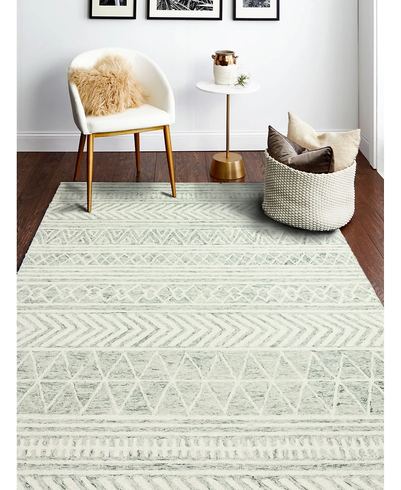 Bashian Taron Val-08 Green 5' x 7'6" Area Rug