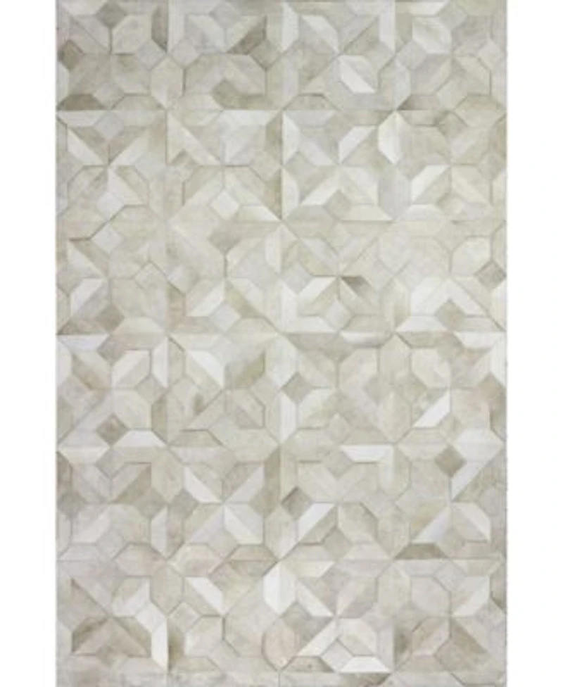 Bashian Cowhide Hie 04 Camel Rug