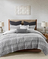 Ink+Ivy Rhea Jacquard 3-Pc. Duvet Cover Set, King/California King