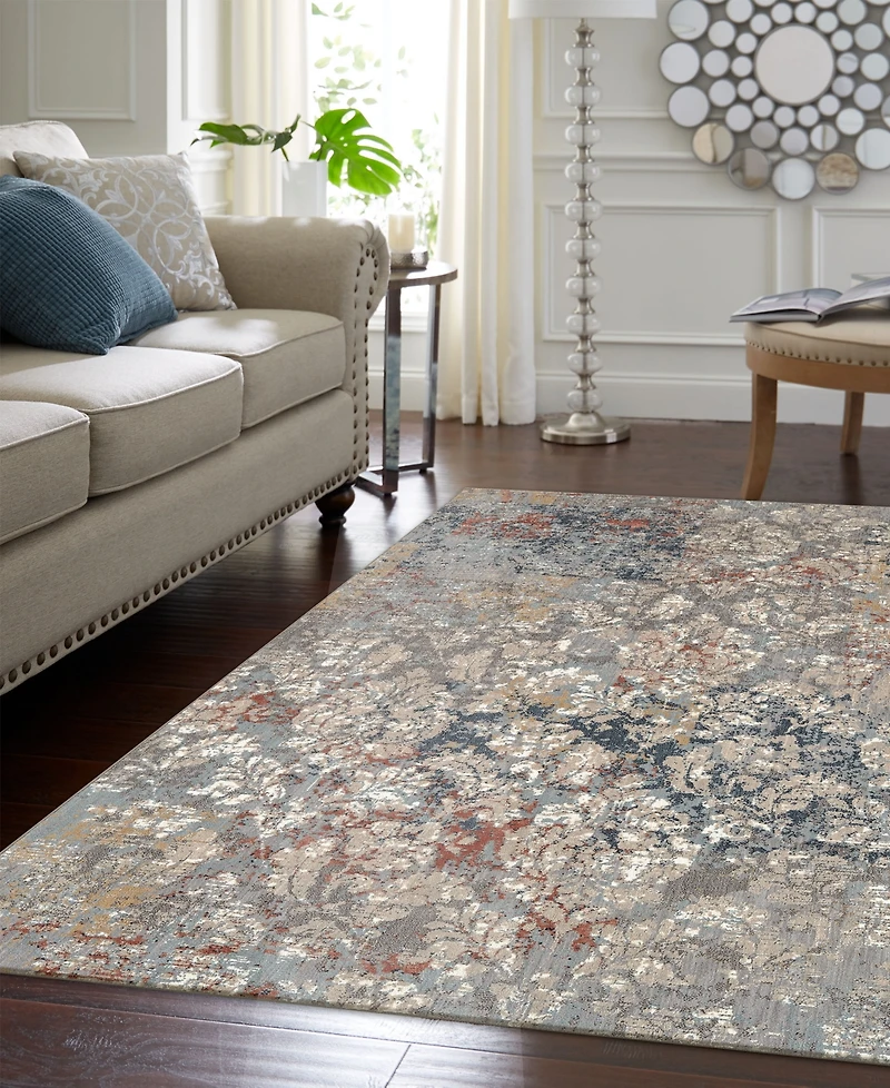 Closeout! Karastan Soiree La Brea Grey 5'3" x 7'10" Area Rug