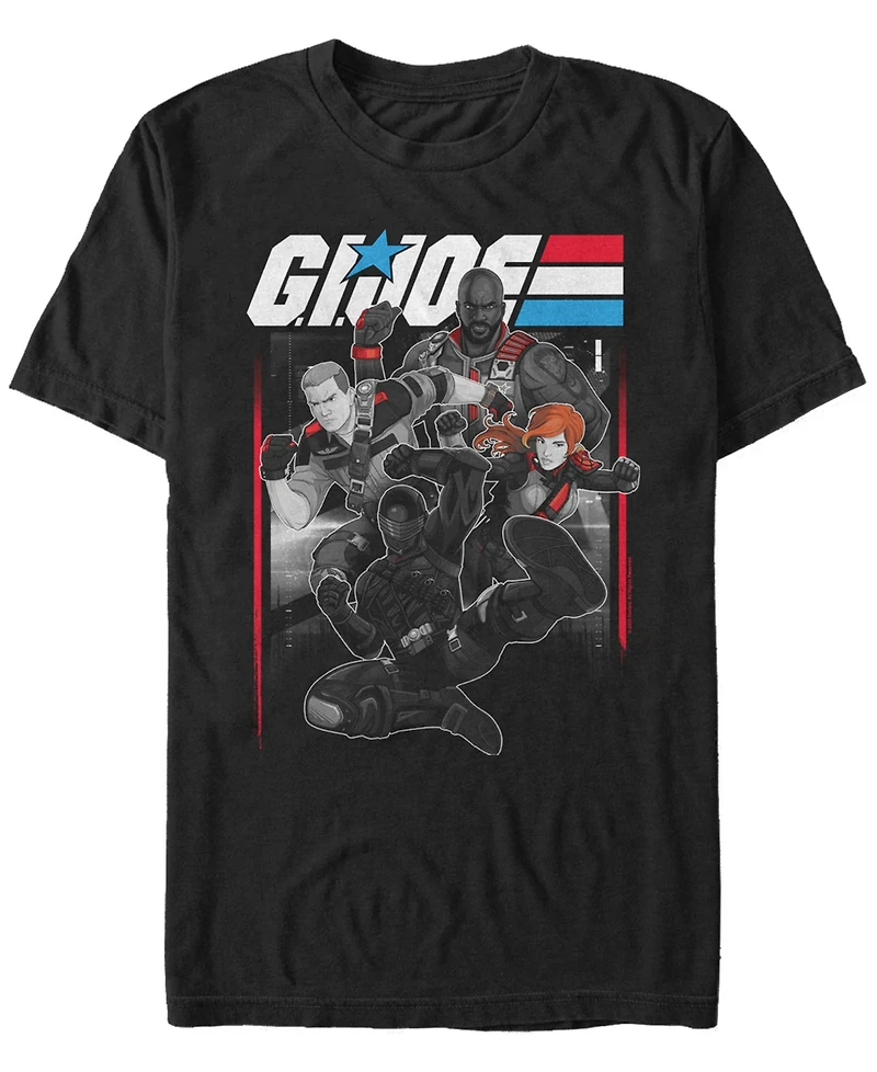 Fifth Sun Men's G.i.Joe Action Group Short Sleeve T-Shirt