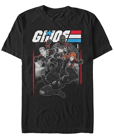 Fifth Sun Men's G.i.Joe Action Group Short Sleeve T-Shirt