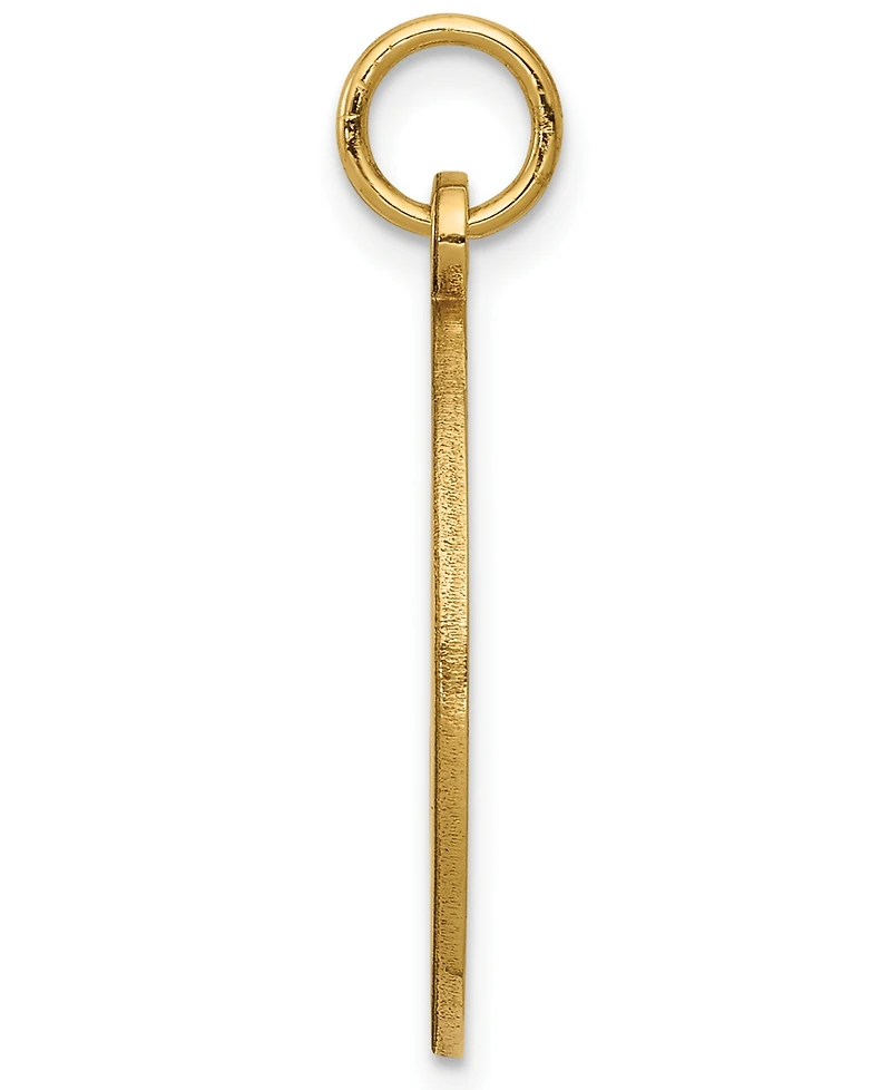 Medical Info Charm Pendant in 14k Gold