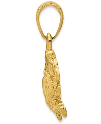 Crab Charm Pendant in 14k Yellow Gold