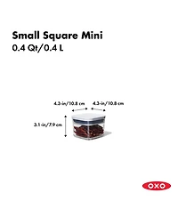 Oxo Pop Small Square Mini Food Storage Container