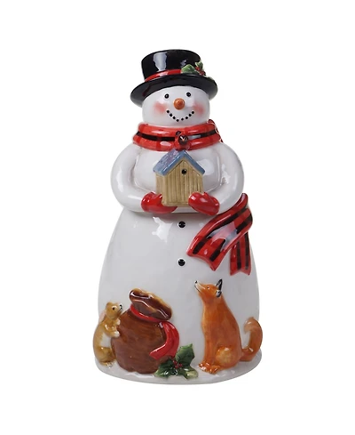 Certified International Magic of Christmas Snowman Cookie Jar Santa