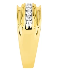 Men's Diamond (1/4 ct. t.w.) Ring in 10k White or Yellow Gold